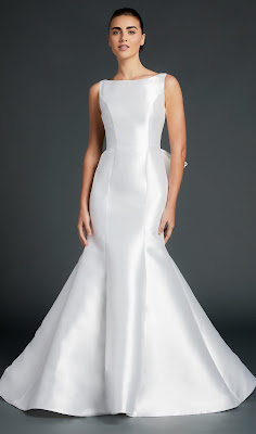 Anne Barge Bateau Neckline Sleeveless Fit and Flare Bridal Dress