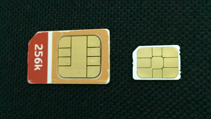 Scio Sphere: DIY nano-SIM to regular size SIM adapter