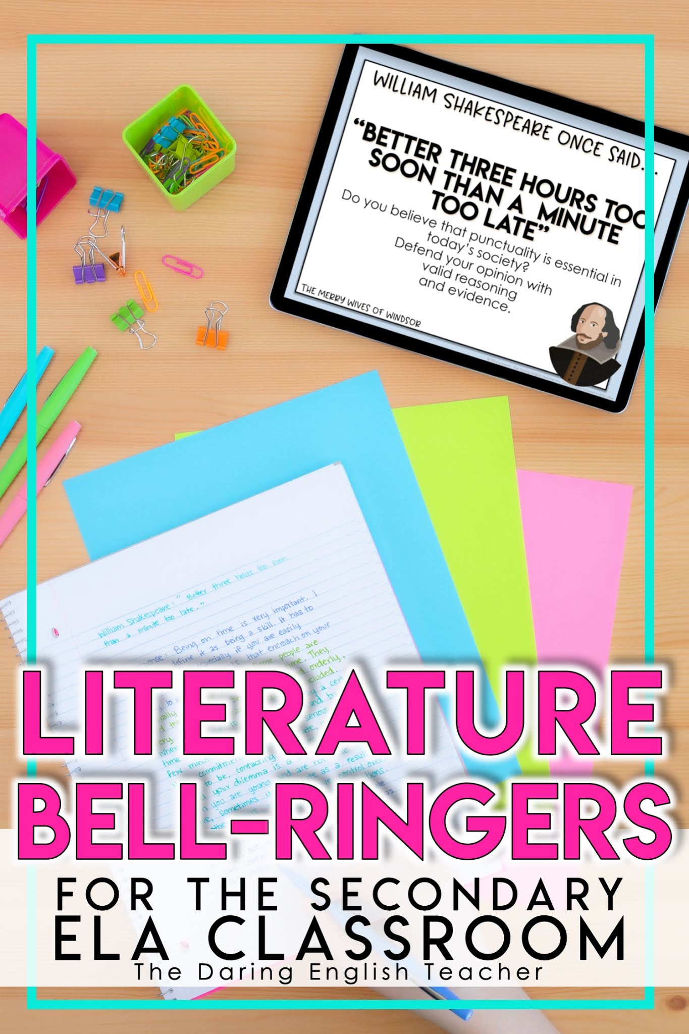 4 Easy Bell Ringers to Use in Secondary ELA The Daring English Teacher