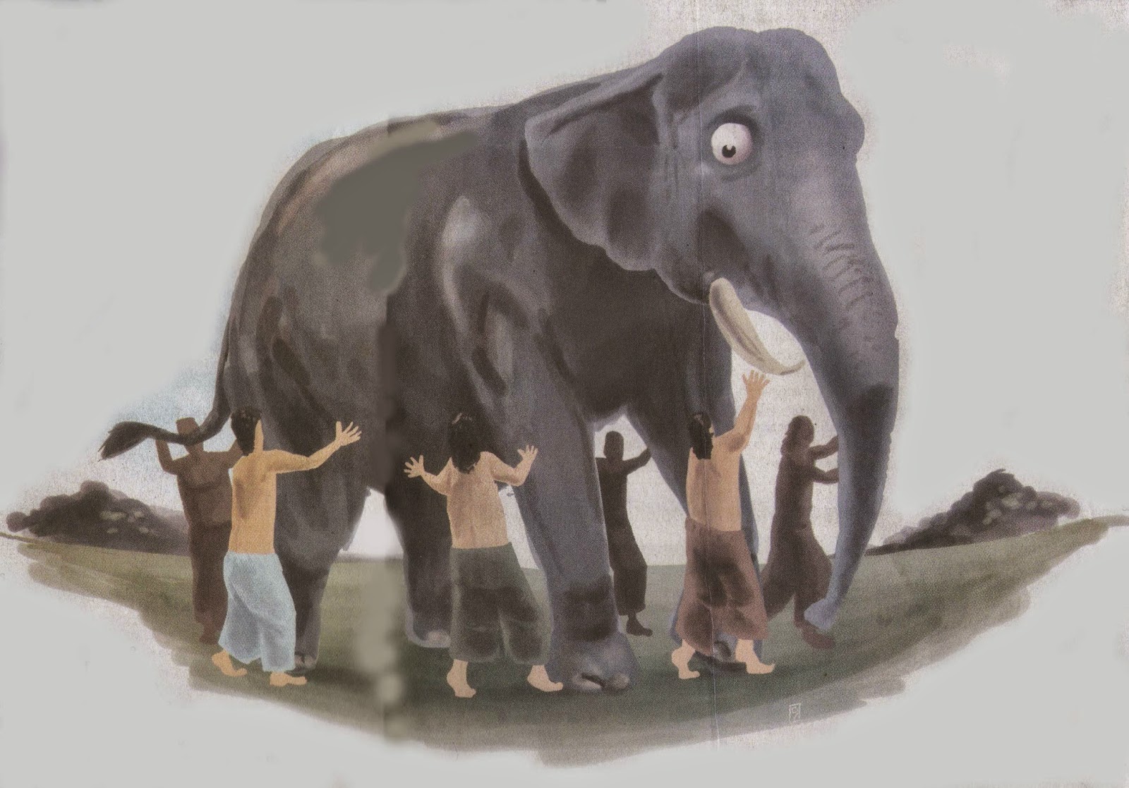 The Six Blind Men And An Elephant Folklore From India Jendela Informasi