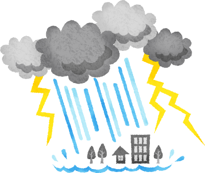大雨災害に注意 大雨災害に注意