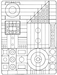 coloring pages trippy geometric shapes printable patterns adults detailed cool chip computer squares might triangles