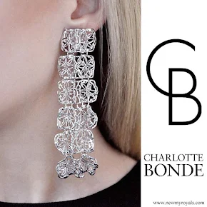 Princess Sofia style Charlotte Bonde Louise RIbbon Amazon Earrings