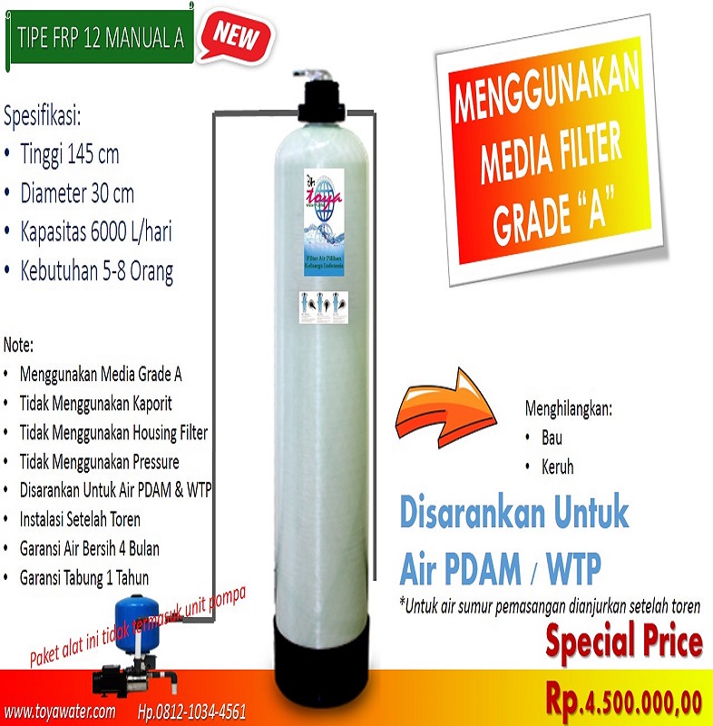 Filter Air PDAM Rumah Tangga Harga Ekonomis Dr. Toya Water Purifier