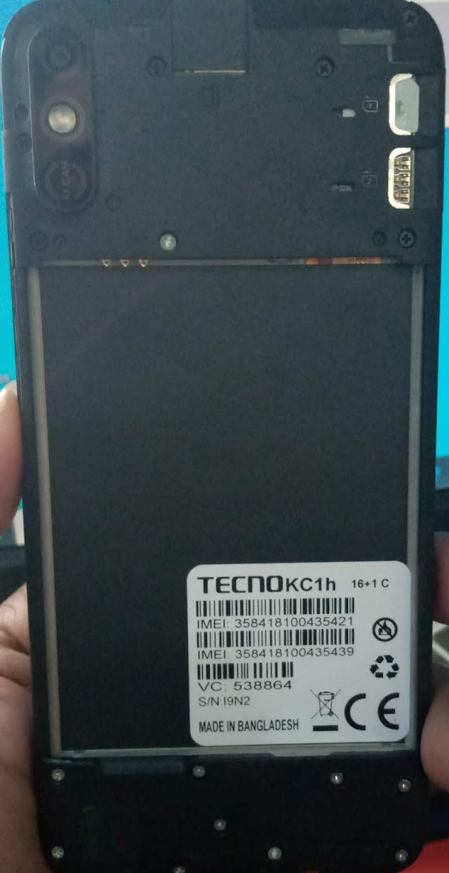 Tecno KC1H 16+1C Flash File 100% tested by shifa telecom