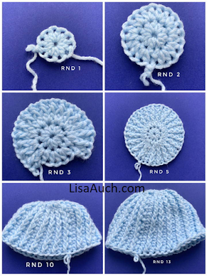 free crochet baby hat pattern