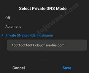 Cara mengaktifkan DNS Pribadi xiaomi