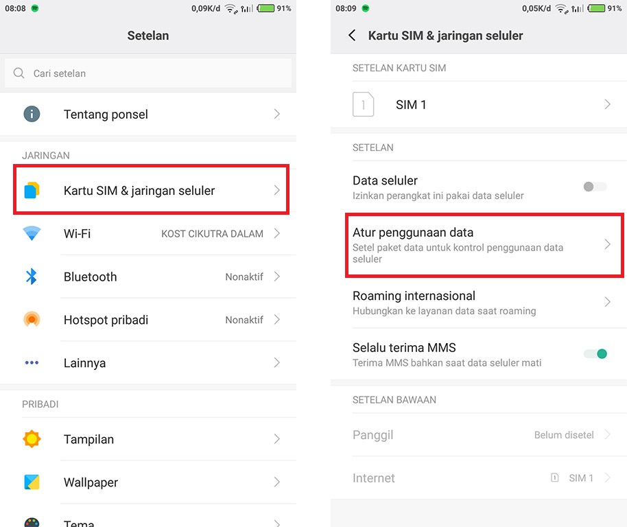 Cara Menampilkan Penggunaan Data Internet Di Xiaomi