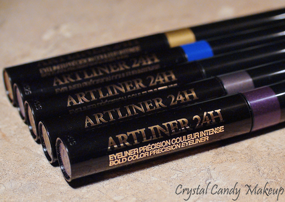 Eyeliner précision couleur intense Artliner 24h de Lancôme - Sapphire - Amethyst - Chrome - Gold - Black Diamond - Review