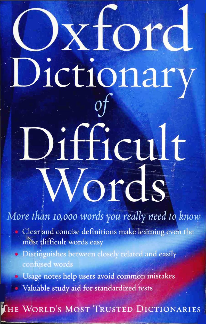 Oxford Dictionary of Difficult Words Archie Hobson FreeLibros