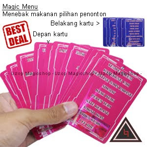 jual alat sulap magic menu menebak makanan pilihan penonton jual alat sulap magic menu menebak makanan pilihan penonton