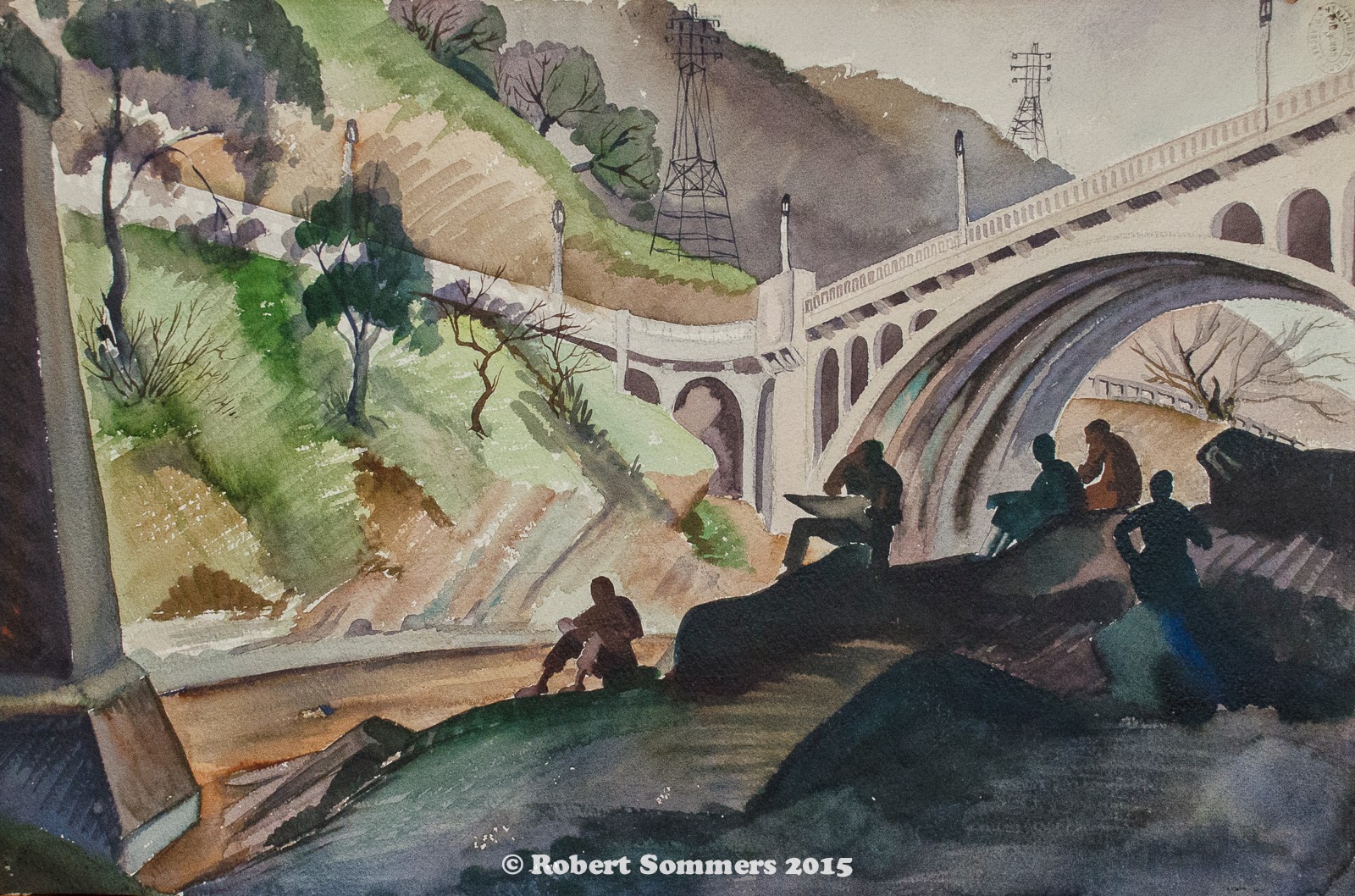 Artist Retta Dunn Blue Heron Blast: Retta Scott