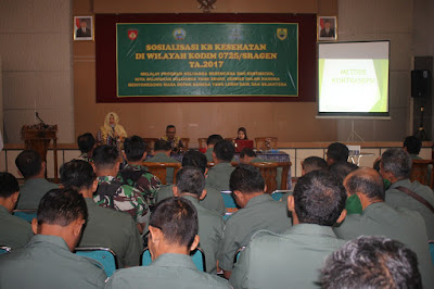 KODIM SRAGEN BEKERJA SAMA DENGAN DKK GELAR SOSIALISASI ODF