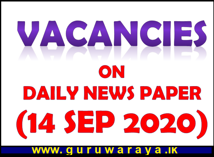 Vacancies : daily News Sep 14