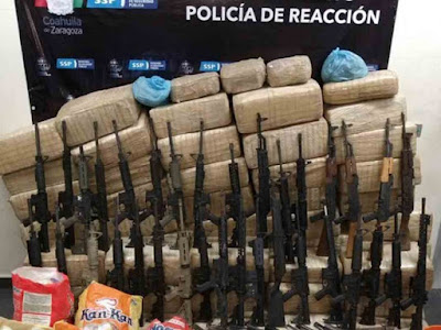 Hallan armas y droga en finca de Torreón