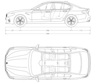 misure interni nuova bmw m5 2018