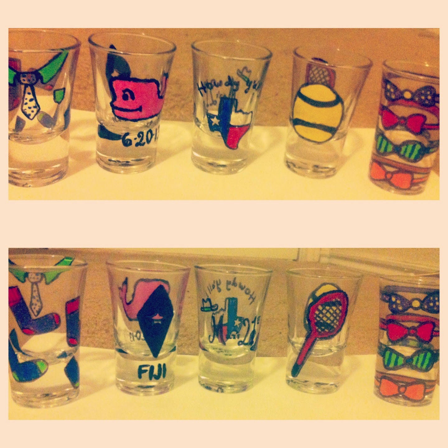 life by vivian life diy personalized shot glasses for the fraternity