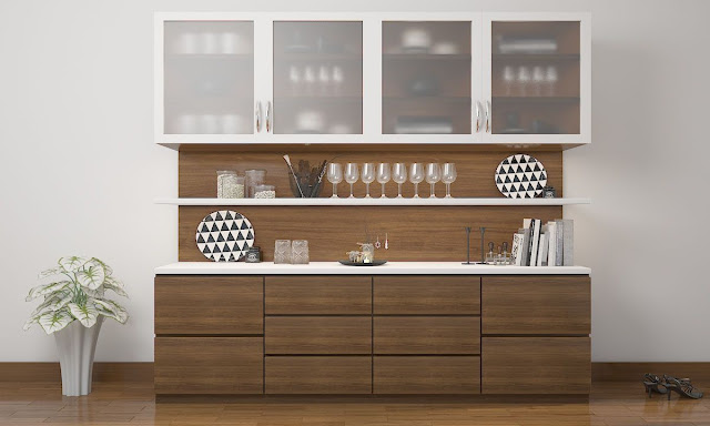 kitchen crockery unit designs