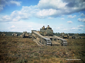 Churchill tank Color photos World War II worldwartwo.filminspector.com