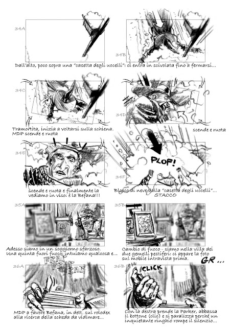 #storyboard La befana vien di notte