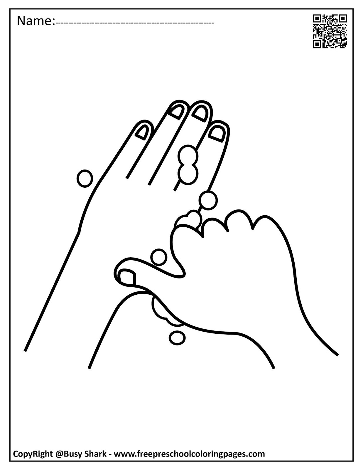 Cdc Hand Washing Coloring Page Coloring Pages