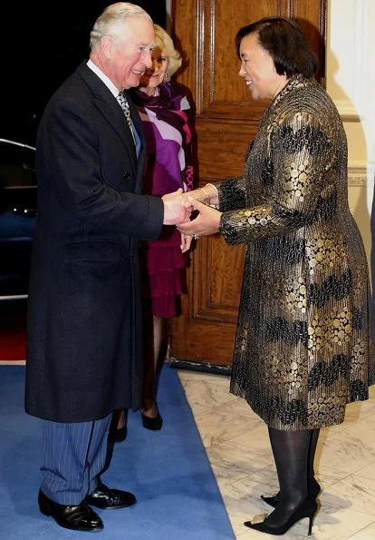 The Duke and Duchess of Cornwall attended the annual Commonwealth Day reception at Marlborough House