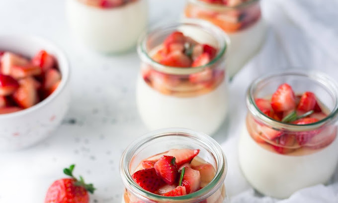 Strawberry And Vanilla Pudding
