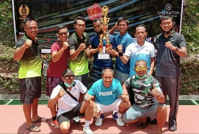 Atlit tenis Kodim Lotim raih juara II turnamen Sheraton Charity Cup 2020