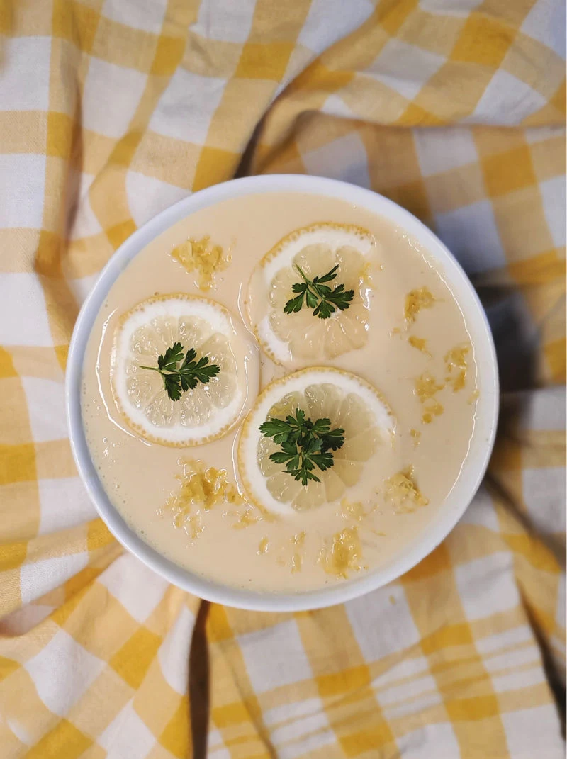 Lemony Egg Rice Soup (Avgolemono)