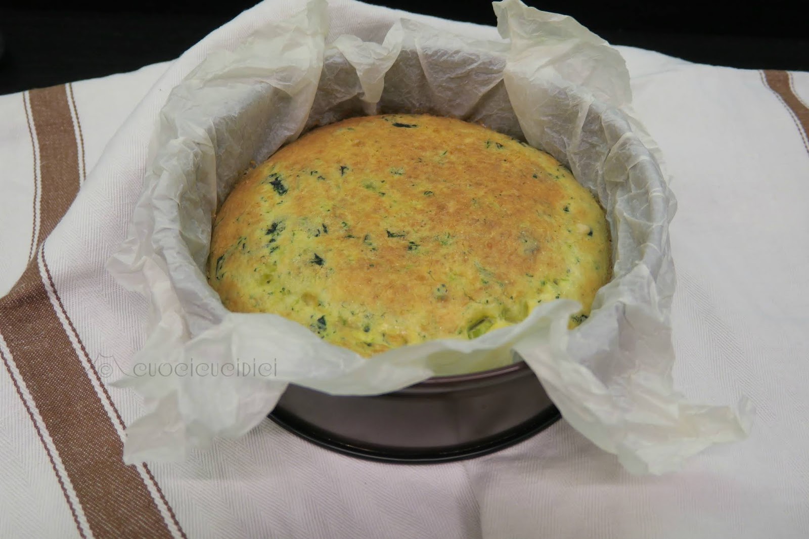 cuocicucidici "FRITTATA"al forno con BROCCOLI e RICOTTA