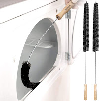 Holikme - Juego de 2 limpiadores de ventilación para secador, cepillo de ventilación, cepillo de ventilación largo y flexible