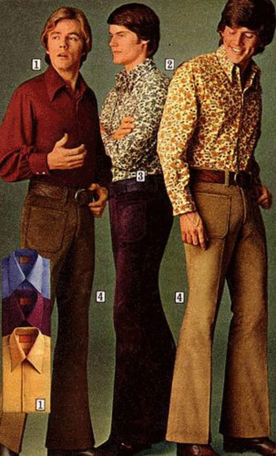 70е годы мода мужская Англия