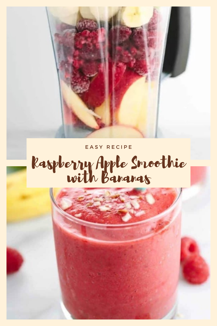 Raspberry Apple Smoothie with Bananas #smoothie #drinks #cocktails #juice Raspberry Apple Smoothie with Bananas #smoothie #drinks #cocktails #juice