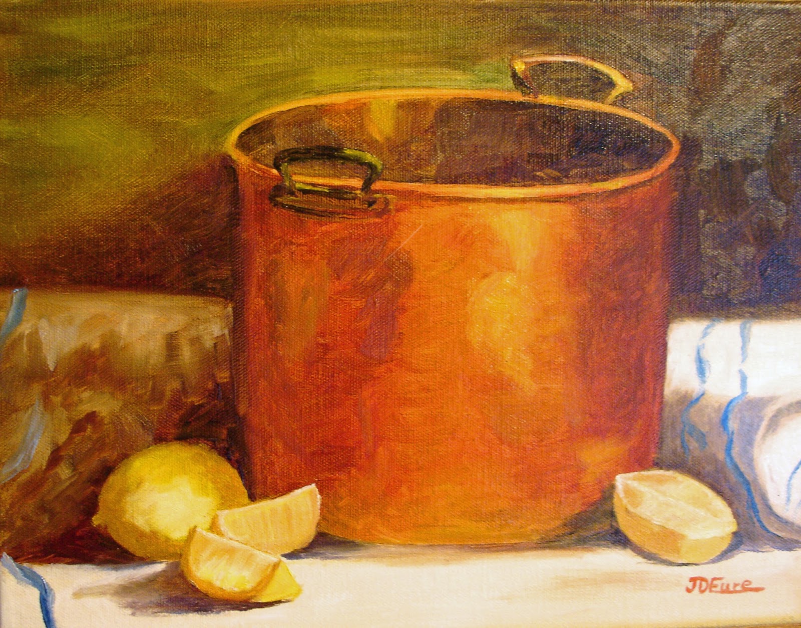 Artists Of Texas Contemporary Paintings and Art "Copper Pot" by Joan Eure Fine Art