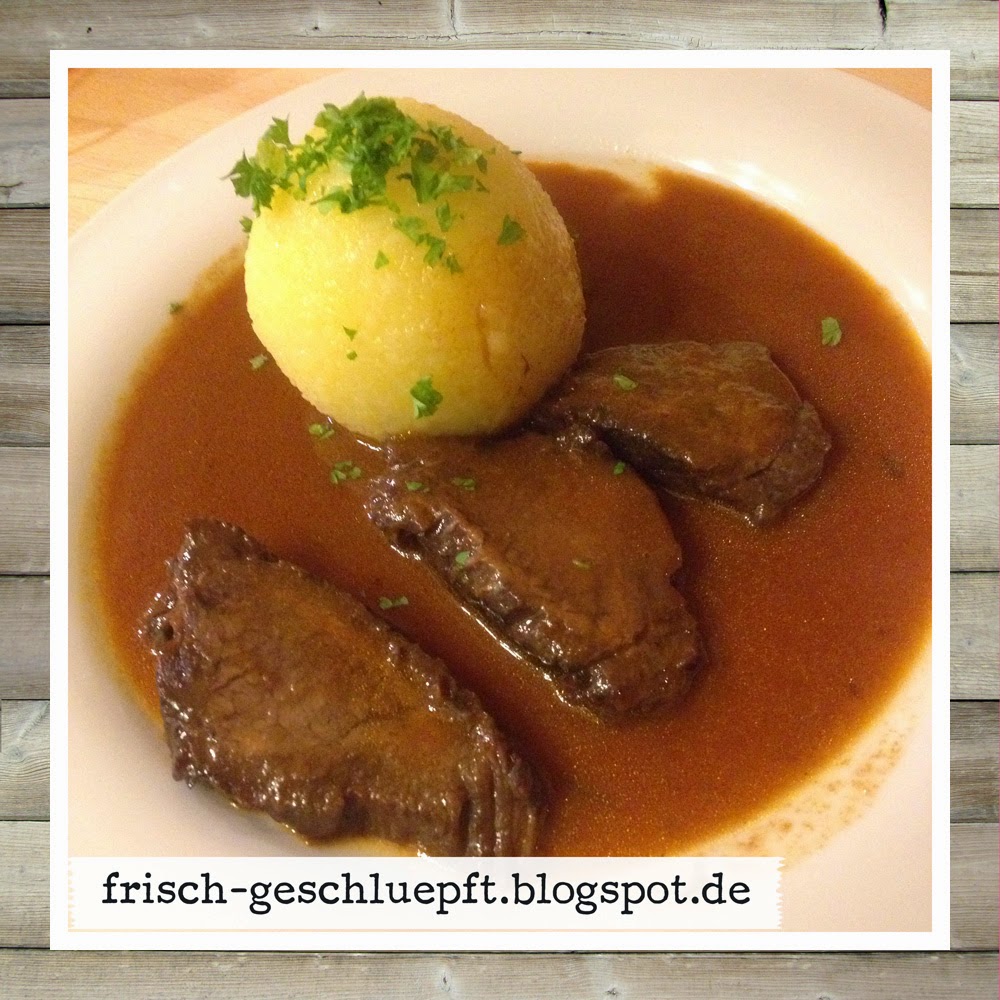1 Kg Sauerbraten Im Schnellkochtopf Garzeit Aus Oma Gises Kochtopf: Fränkischer Sauerbraten