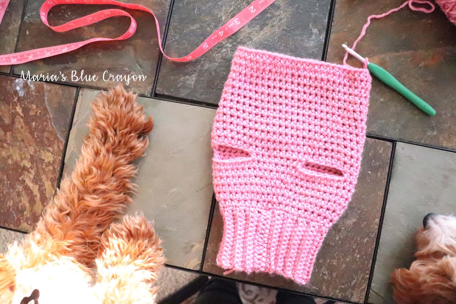 Crochet Basic Dog Sweater Free Step By Step Tutorial Maria s Blue Crochet Basic Dog Sweater Free Step By Step Tutorial Maria s Blue