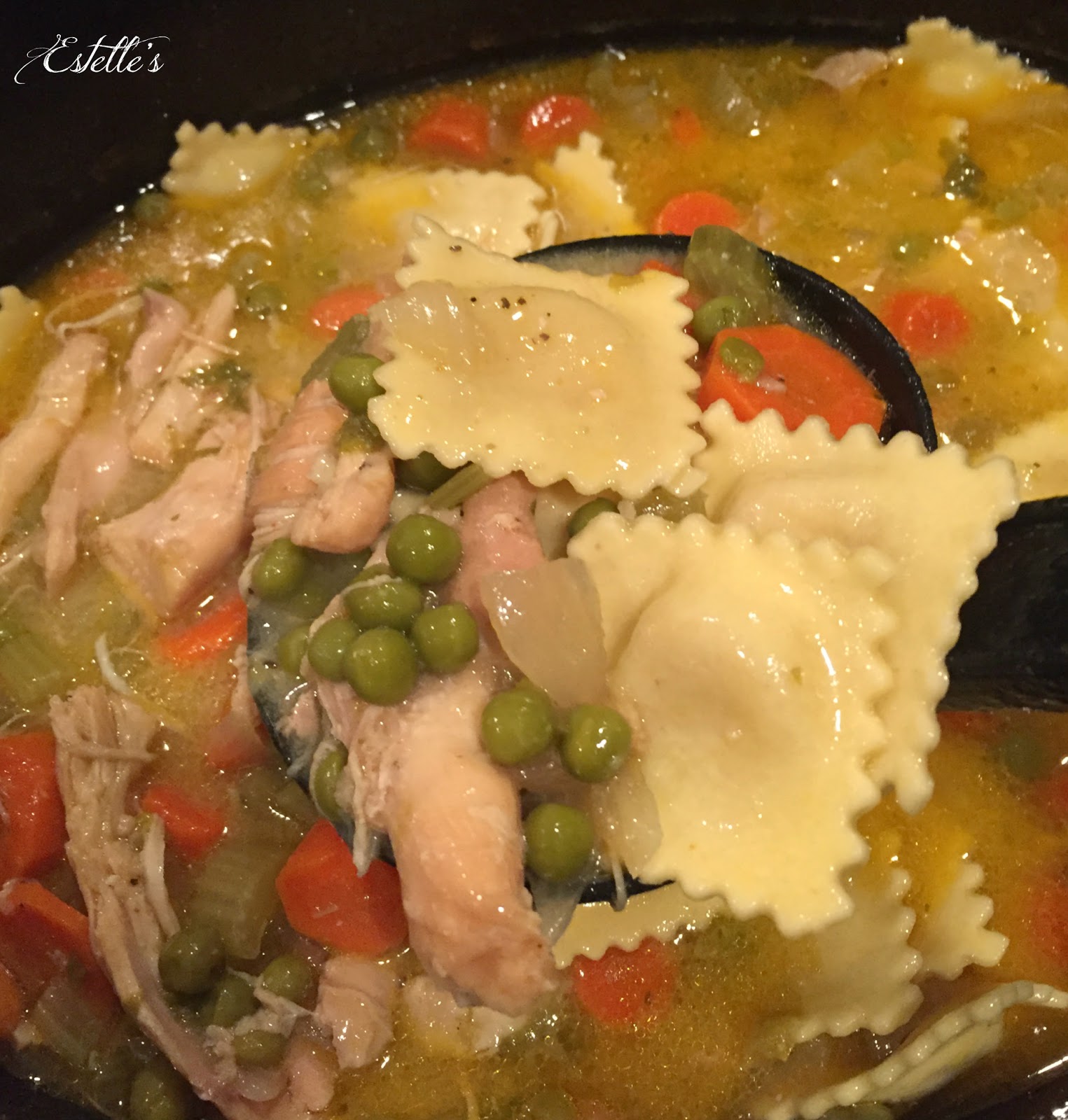 Estelle's SLOW COOKER CHICKEN PASTA SOUP