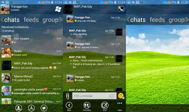BBM MOD Windows Phone Transparan APK Terbaru BBM MOD Windows Phone Transparan APK Terbaru