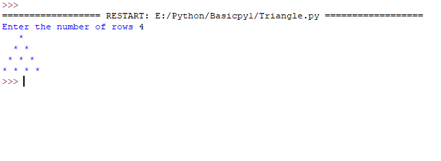 Print Triangle Patterns using Python |Pyramid