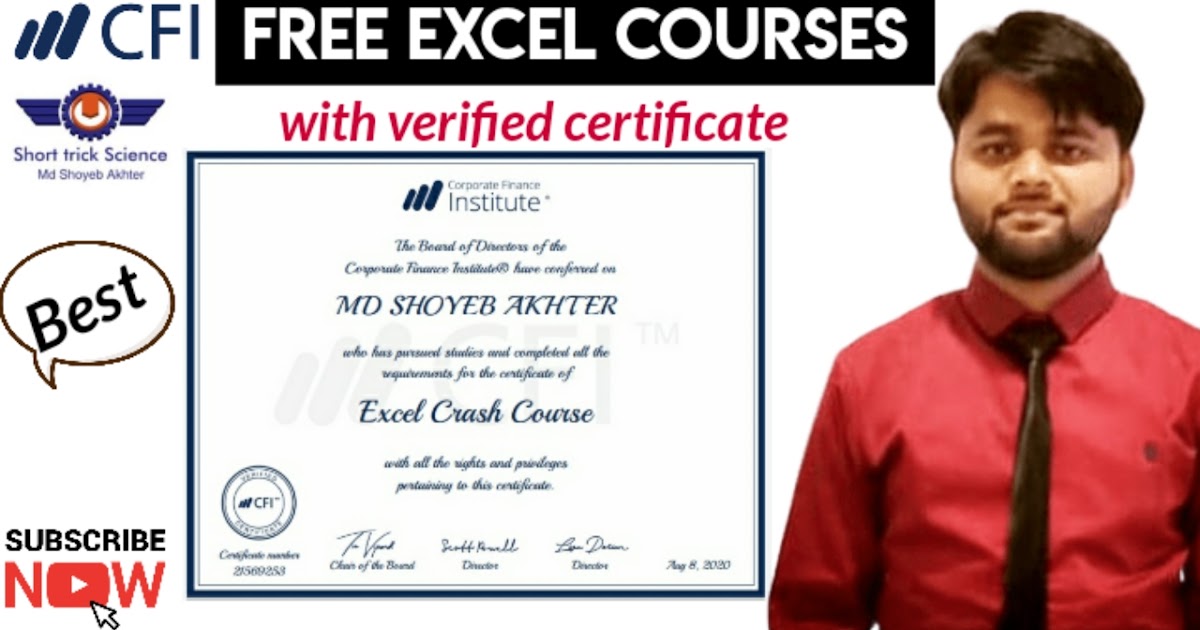 Free CFI with free verified Certificate