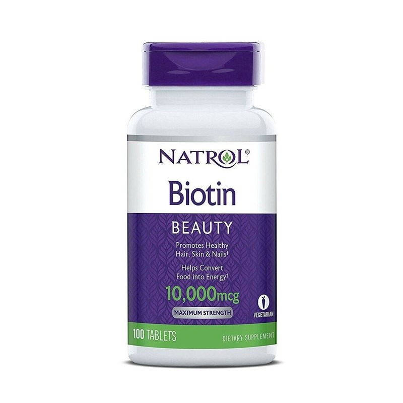 Natrol Viên uống mọc tóc Biotin 10000 mcg của Mỹ 100 viên