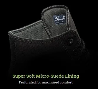 Chuck II super soft micro-suede lining