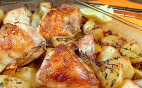 Joyously Domestic: Roasted Chicken and Potatoes