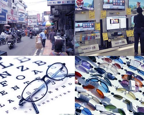 Membeli Kacamata dan Barang Elektronik di Jalan ABC, Bandung