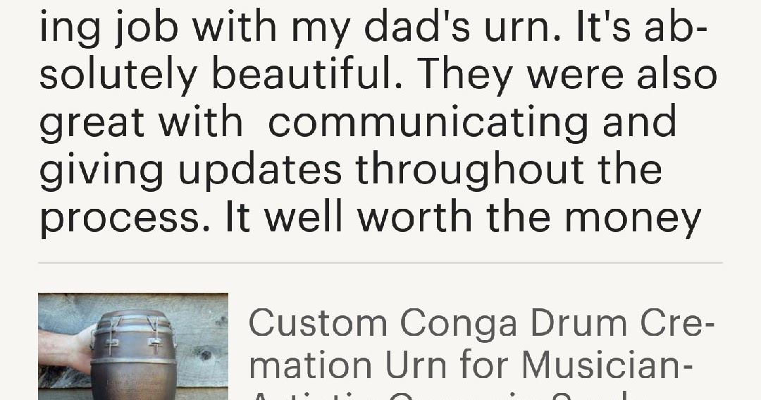 Amazing job....well worth the money Awesome Urns