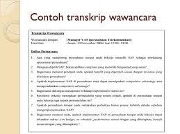 Contoh Skripsi Menggunakan Metode Wawancara