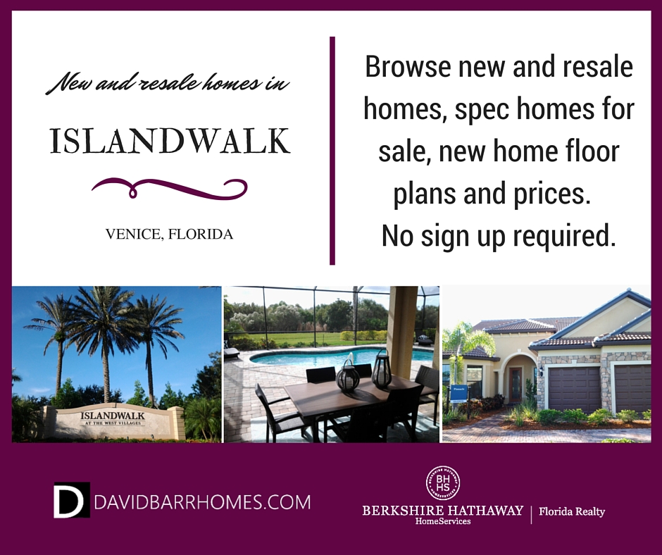 Islandwalk Again Offering Paired Villas New Homes Venice FL