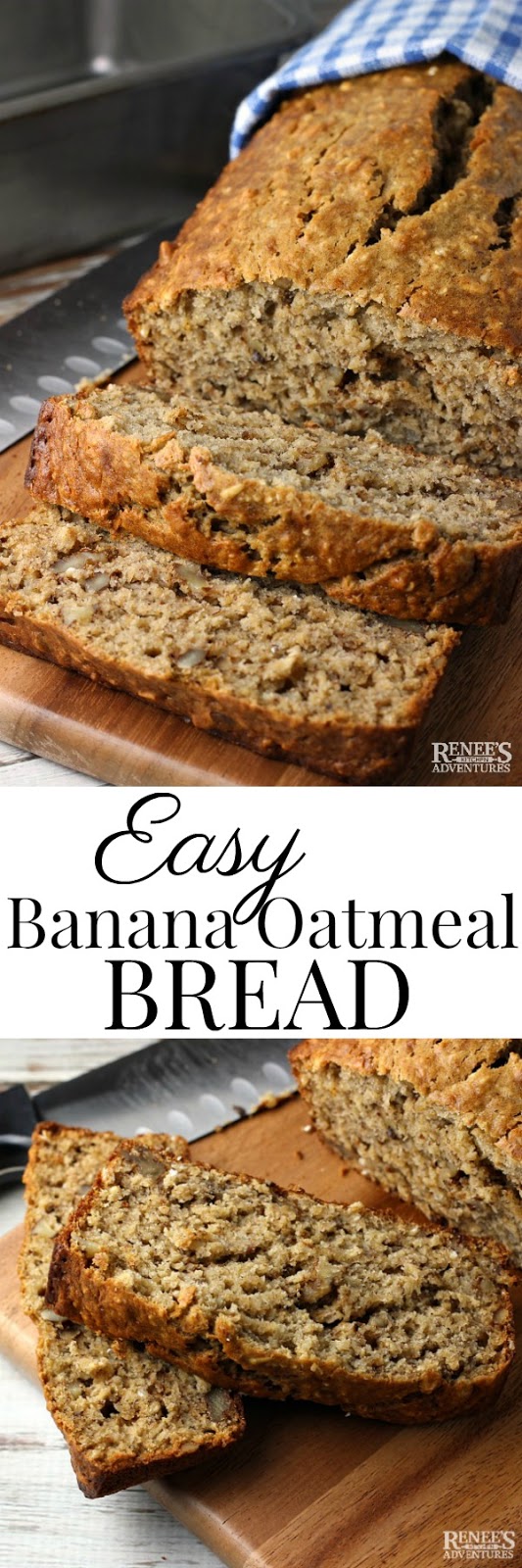 Easy Banana Oatmeal Bread Renee's Kitchen Adventures
