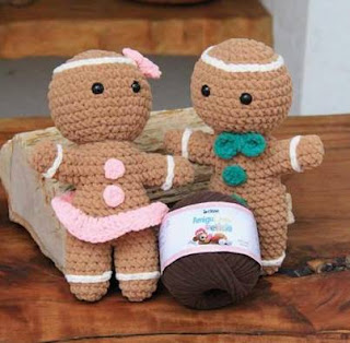 PATRON GRATIS HOMBRE DE JENGIBRE AMIGURUMI 45619