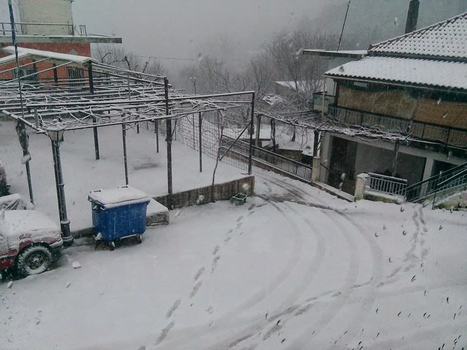 Σε λευκό κλοιό η Εύβοια - Ξεπέρασε τα 30 εκατοστά το χιόνι στους Στρόπωνες! (ΦΩΤΟ)